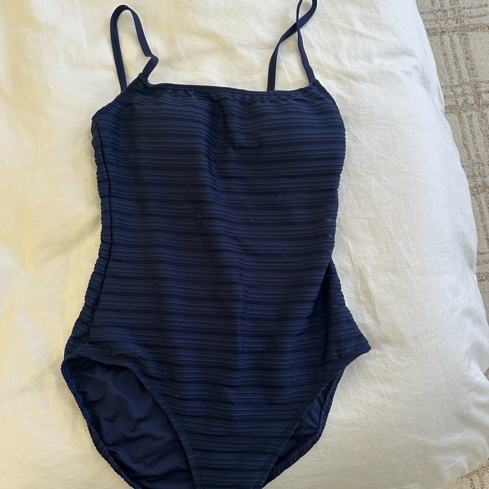 La Blanca Midnight Blue Textured Swimsuit